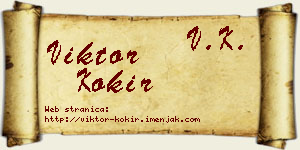Viktor Kokir vizit kartica